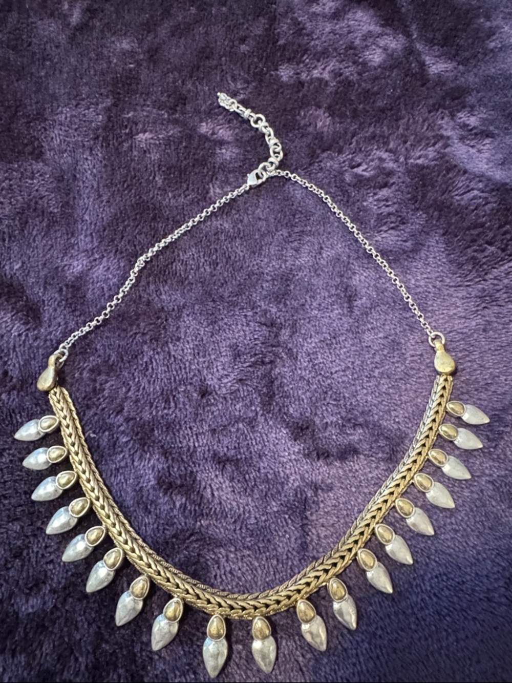 Lucky brand silver and gold toneTeardrop Necklace - Elegant Women's Jewelry